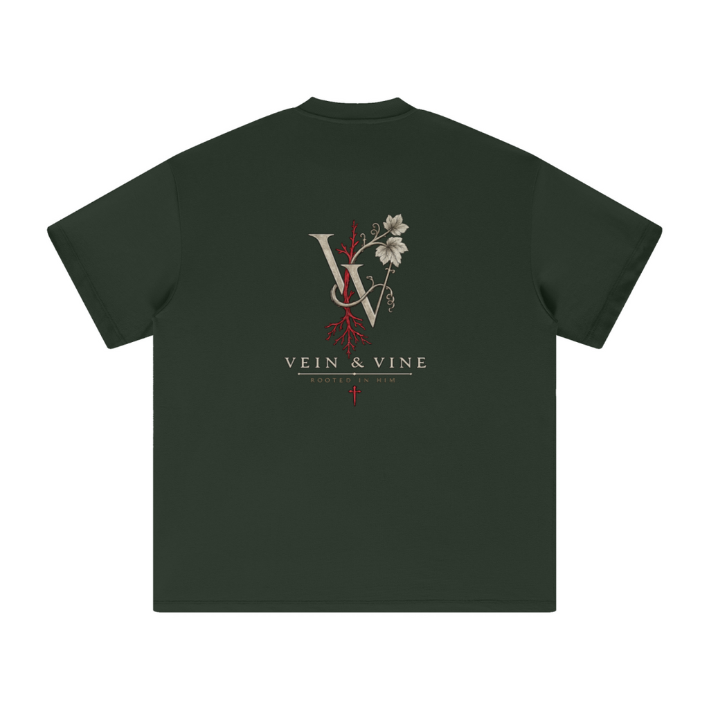 305GSM Unisex FOG Earth-Tone 20-Color Drop-Shoulder T-shirt Dark Green