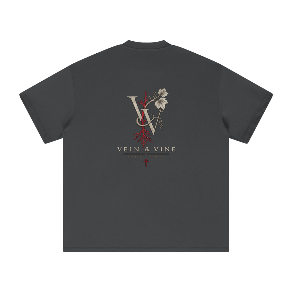 305GSM Unisex FOG Earth-Tone 20-Color Drop-Shoulder T-shirt Dark gray