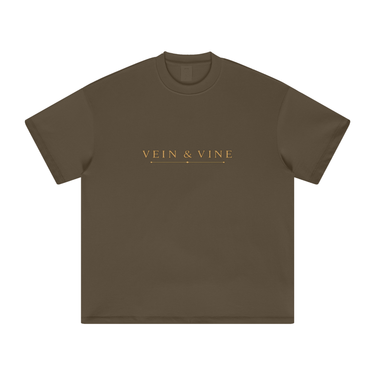 305GSM Unisex FOG Earth-Tone 20-Color Drop-Shoulder T-shirt Brown