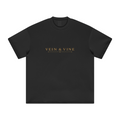 305GSM Unisex FOG Earth-Tone 20-Color Drop-Shoulder T-shirt Black