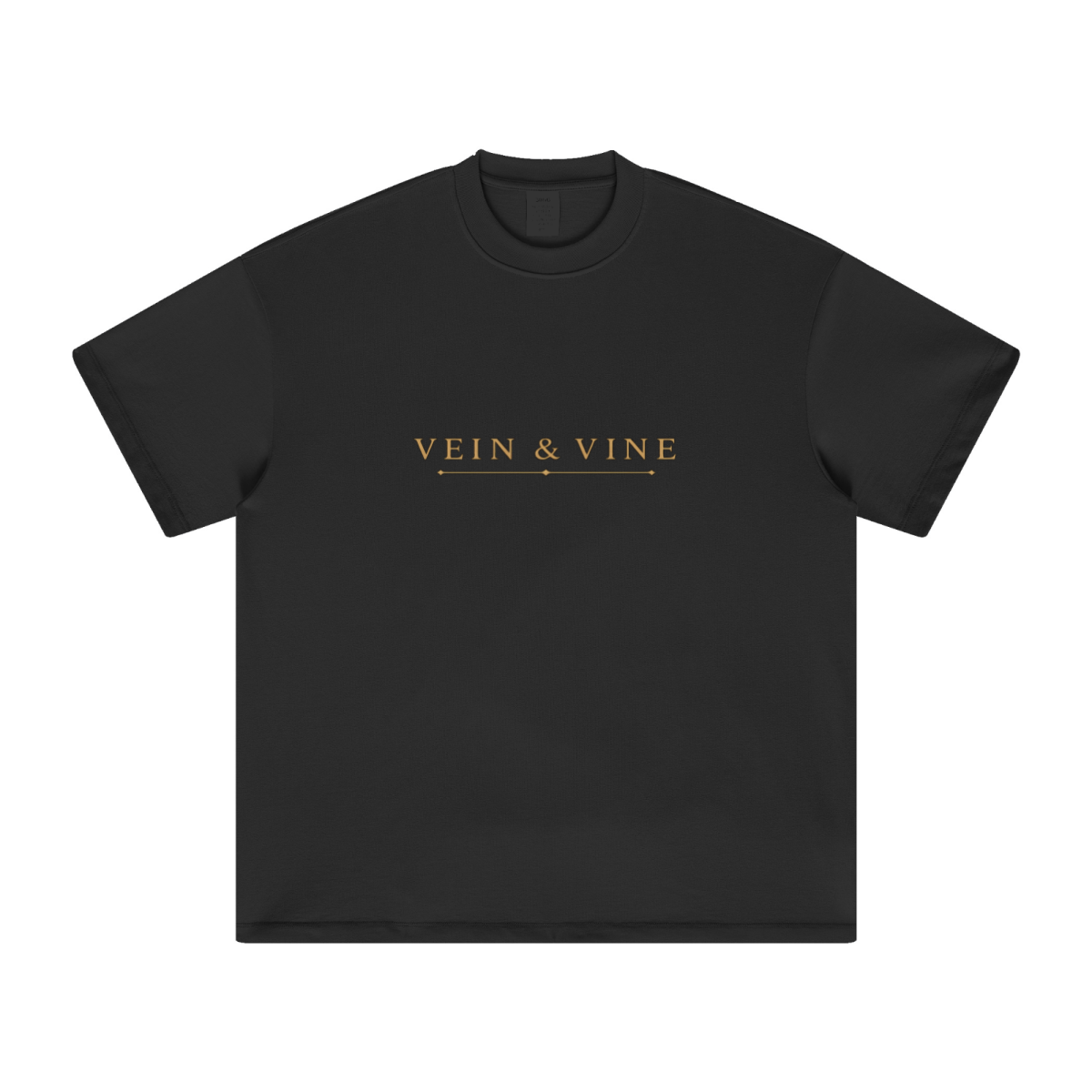 305GSM Unisex FOG Earth-Tone 20-Color Drop-Shoulder T-shirt Black