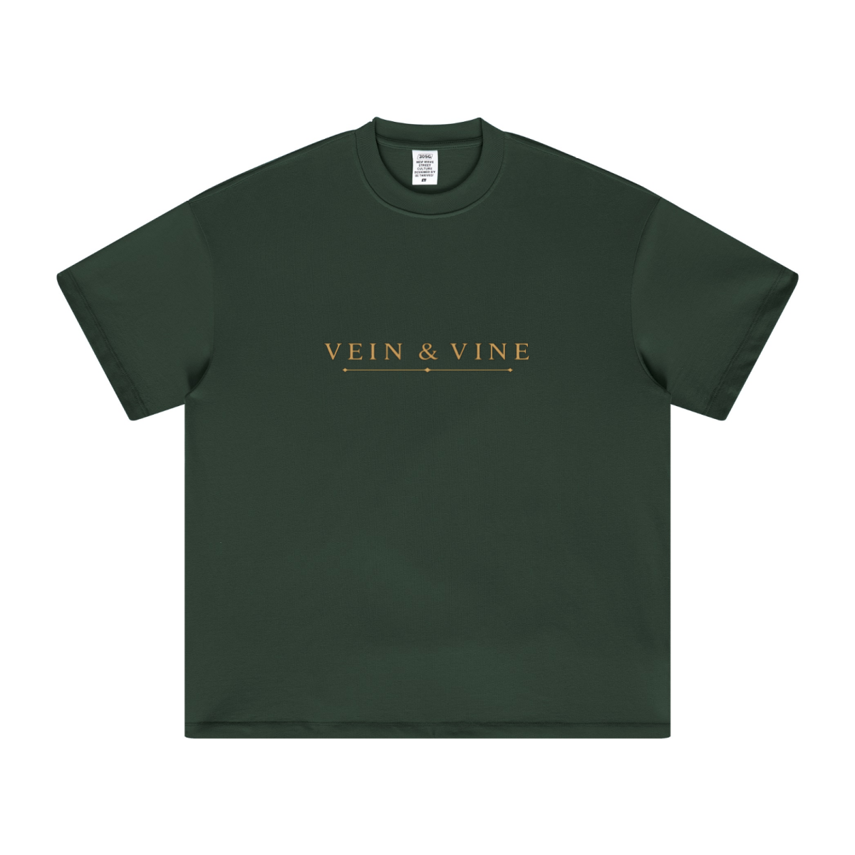 305GSM Unisex FOG Earth-Tone 20-Color Drop-Shoulder T-shirt Dark Green