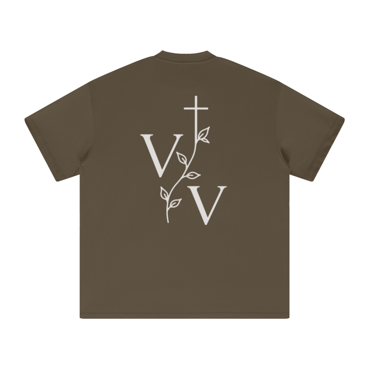 305GSM Unisex FOG Earth-Tone 20-Color Drop-Shoulder T-shirt Brown