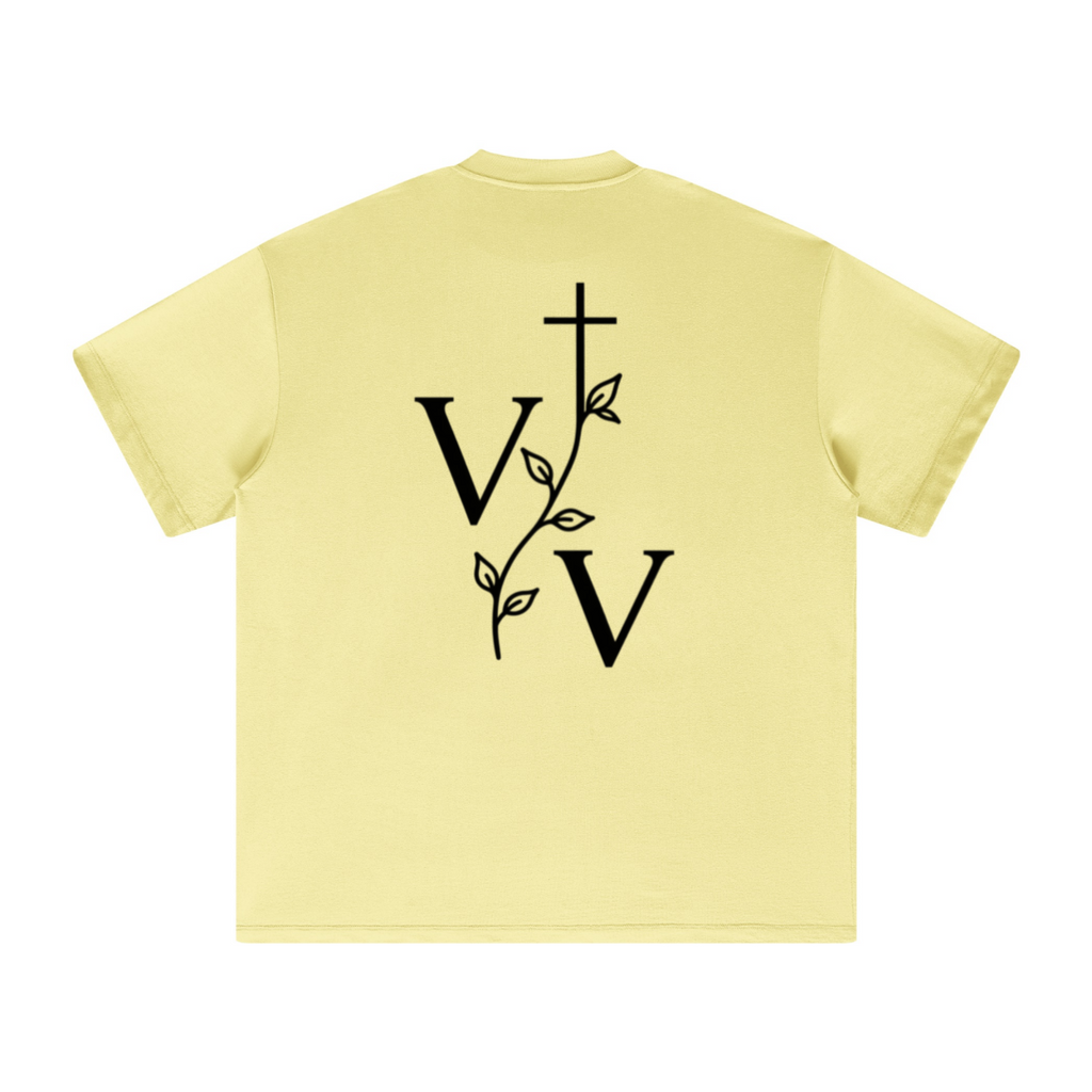 305GSM Unisex FOG Earth-Tone 20-Color Drop-Shoulder T-shirt Yellow
